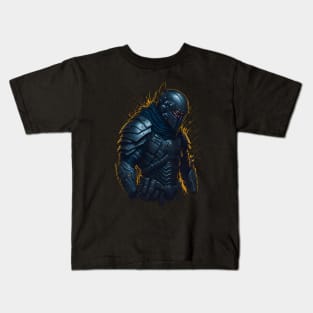 Cyberpunk Sci Fi Warrior Soldier Kids T-Shirt